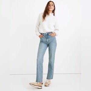 Madewell The Perfect Vintage Straight Jean in Hoye Wash